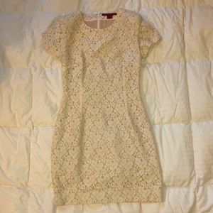 FC mini cream lace dress